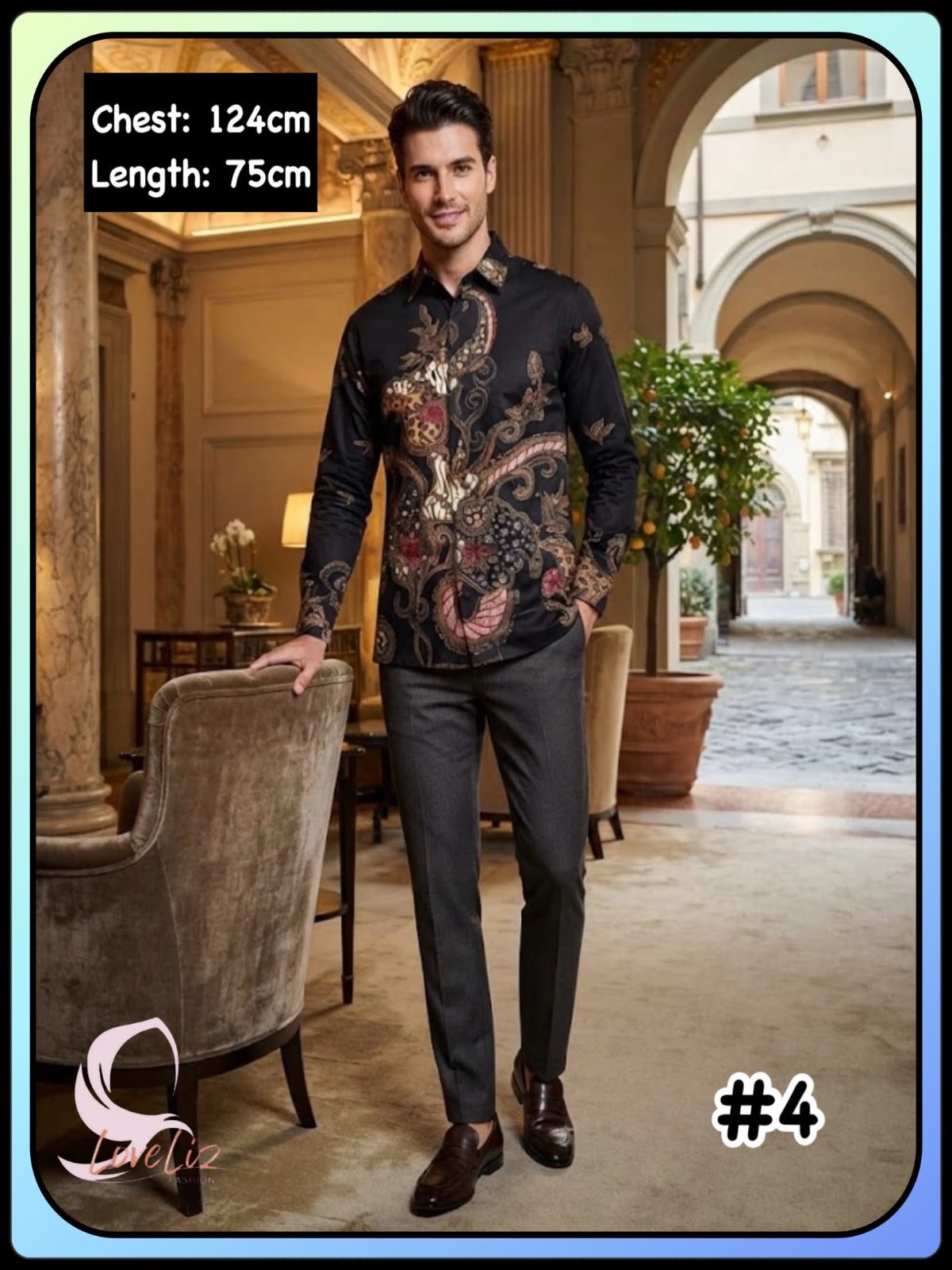 Batik Long Sleeves Shirts - (BTLS_1026/005) (#ANI)