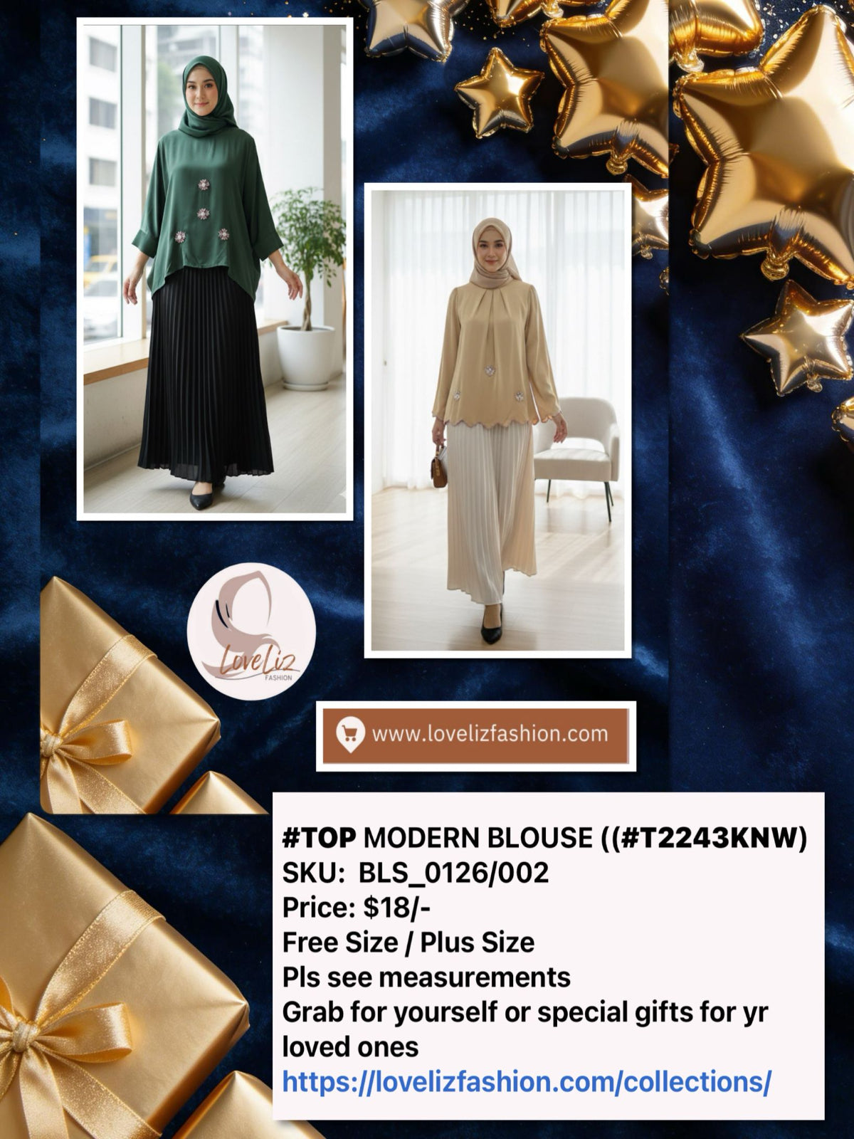 Top Modern Blouse (BLS_0126/002) (#T2243/2272/1256/1171KNW)