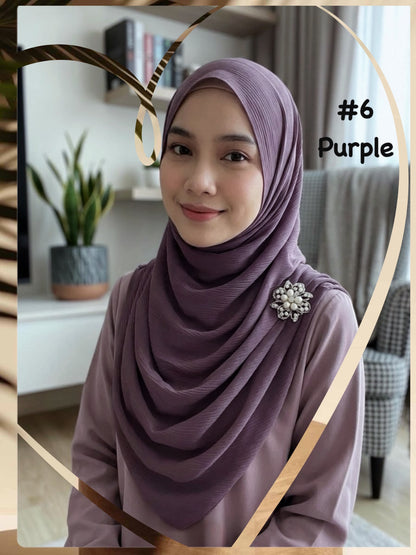 Shawl Chiffon Muna (SWL_1026/057) (#MM)