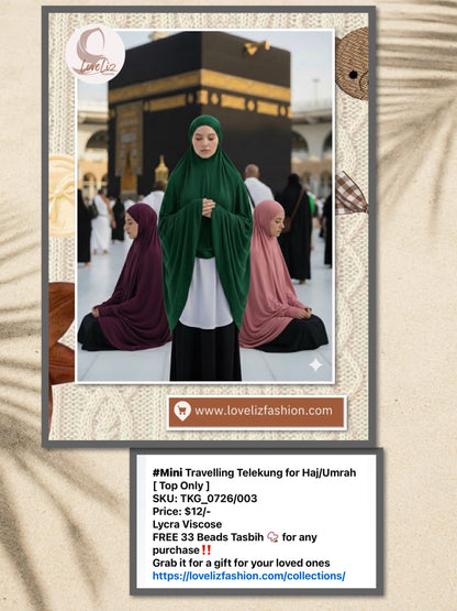 Mini Travelling Telekung Top Only (TKG_0726/003)