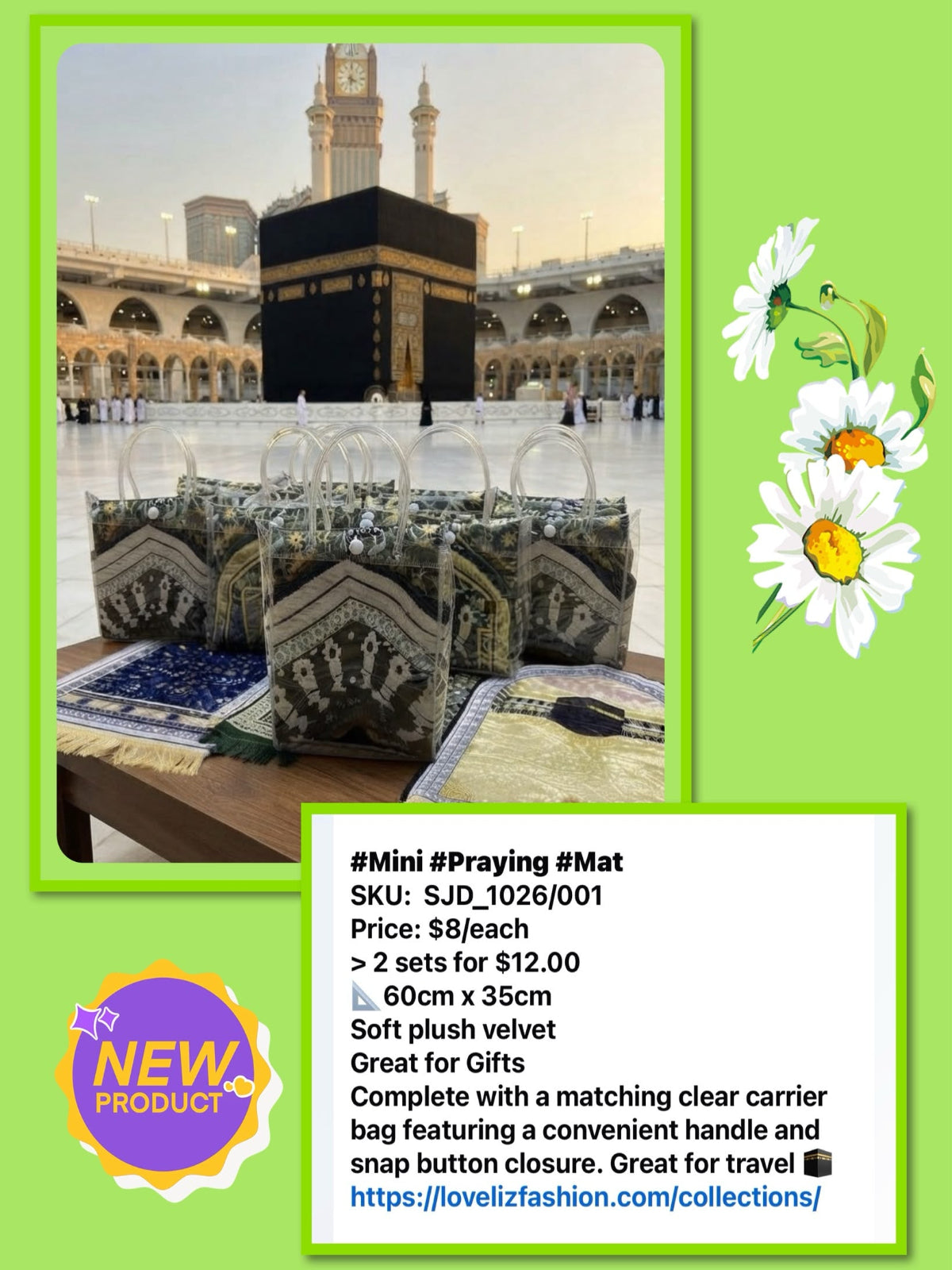 Mini Praying Mat (SJD_1026/001) (#KWC)