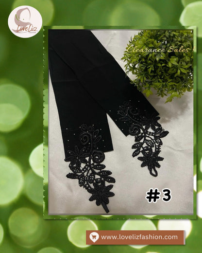 Floral Embroidery Ring Handsocks (HNSK- 1010)