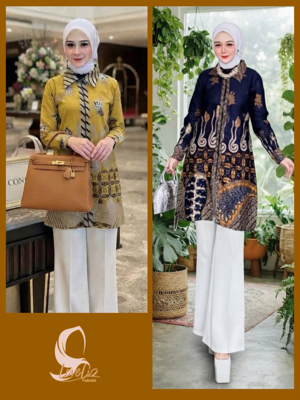 Batik Front Zip Tunic (BADR_1026/004) (#ANIS)