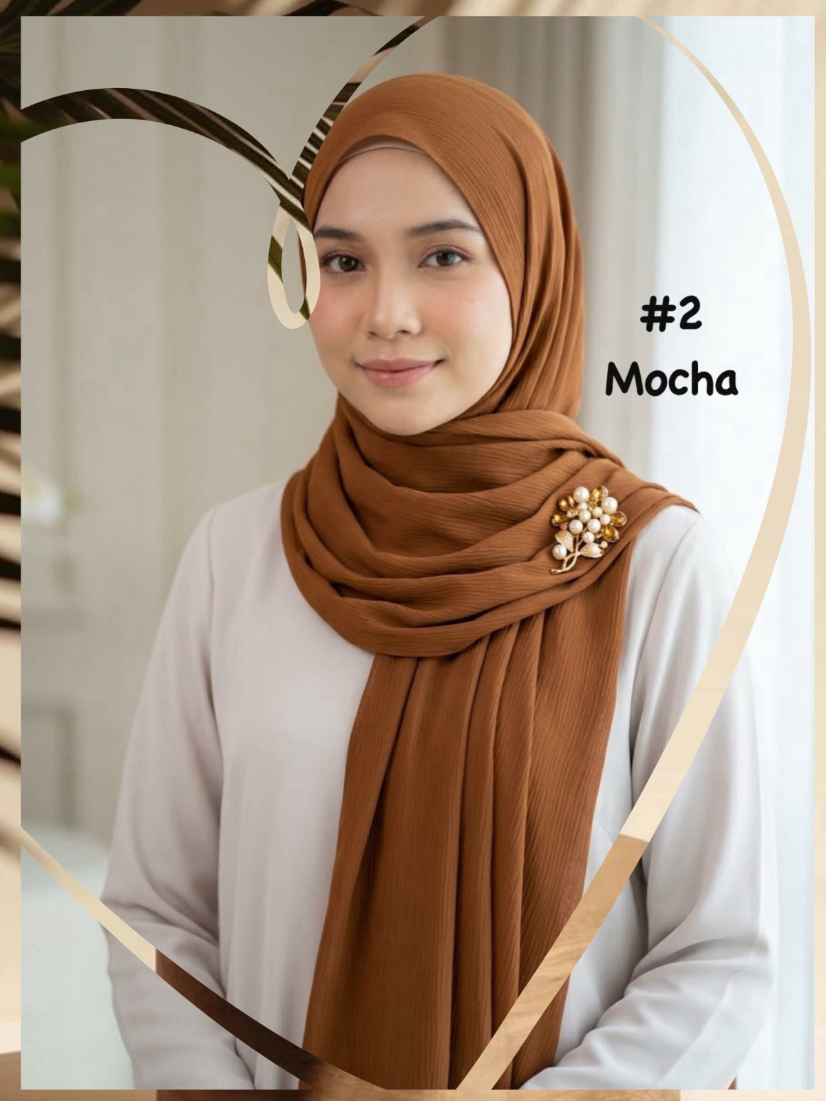 Shawl Chiffon Muna (SWL_1026/057) (#MM)