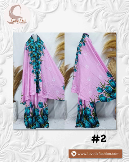 Telekung Tulip & Assorted Designs (TLKG- 1021)