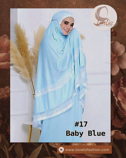 Double Lace Telekung (TLKG- 1004) (#ZC)