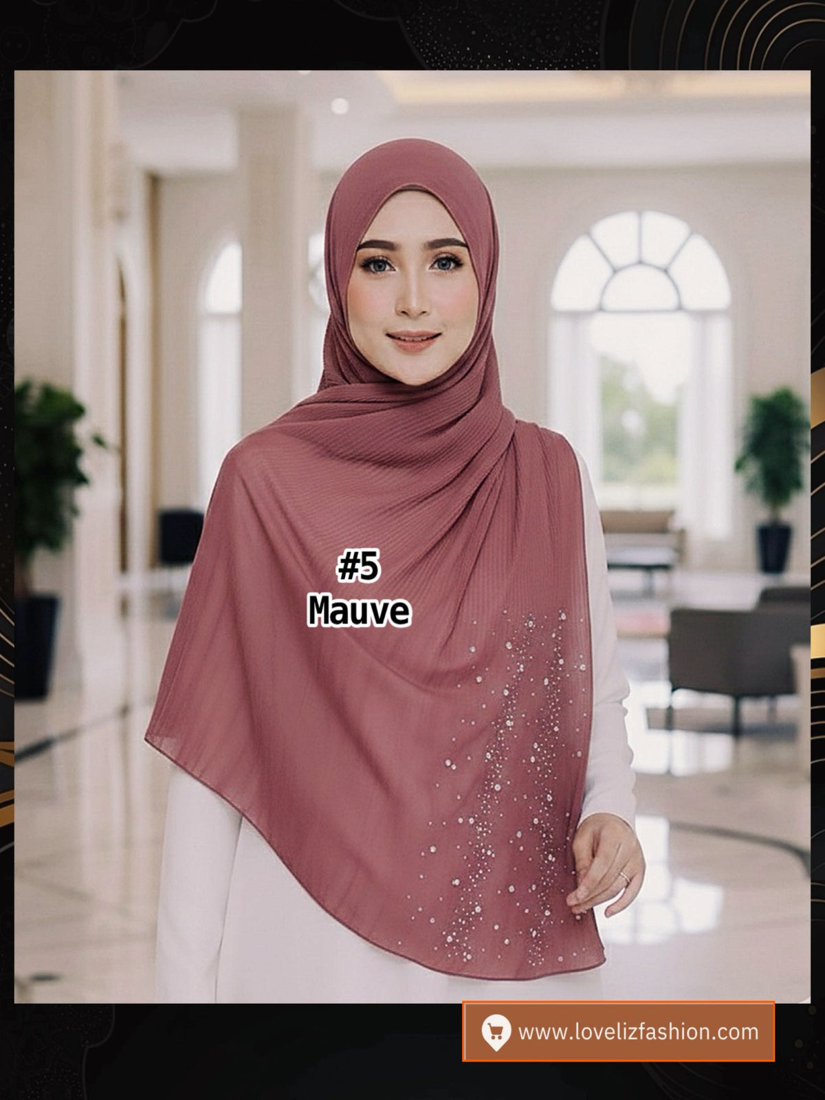 Shawl Chiffon Pleated Crush (SHL_0326/044)