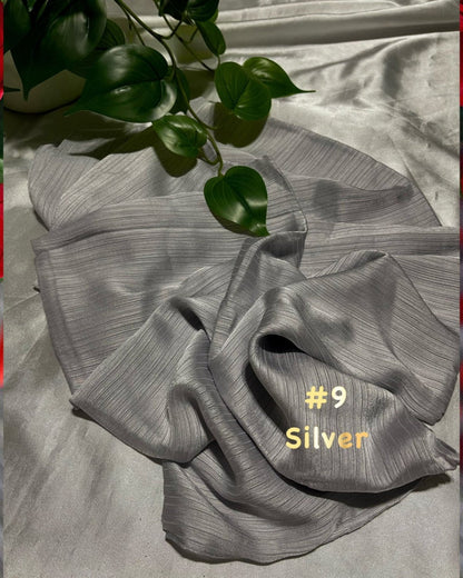 Shawl Satin Stripes Ammara - Effortless Elegance in Luxurious Design (SHWL-1060) (#MM)