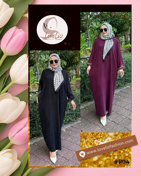 Long Dress Hand Embroidery (LODR- 1011) (#P94KNG) - Essentials in Woman's Wardrobe