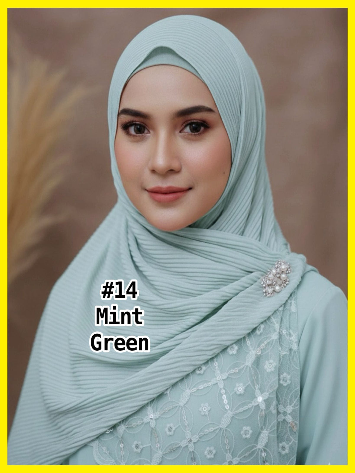 Shawl Chiffon Pleated Lace (SHL_0326/037)