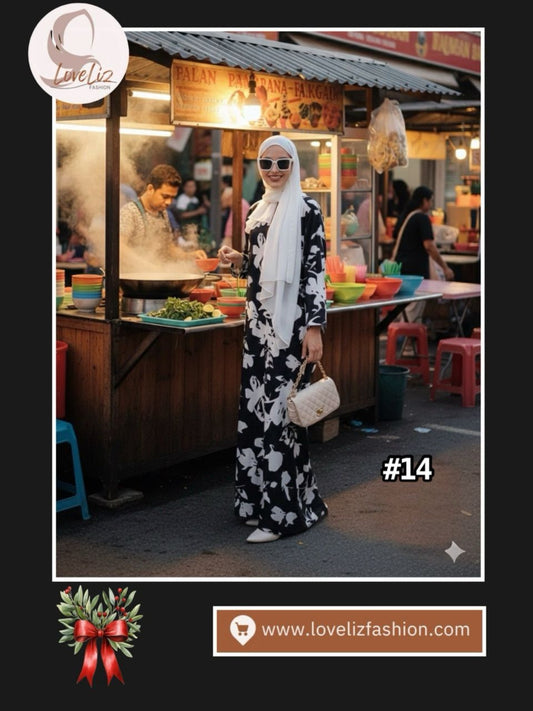 Long Printed Dress (LODR- 1007/1) (#FFKNG)