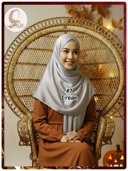 Shawl Satin Muna Diamonds (SHL_0326/065) (#ZSKN7) (🔥 2 pcs for $24/-🔥)