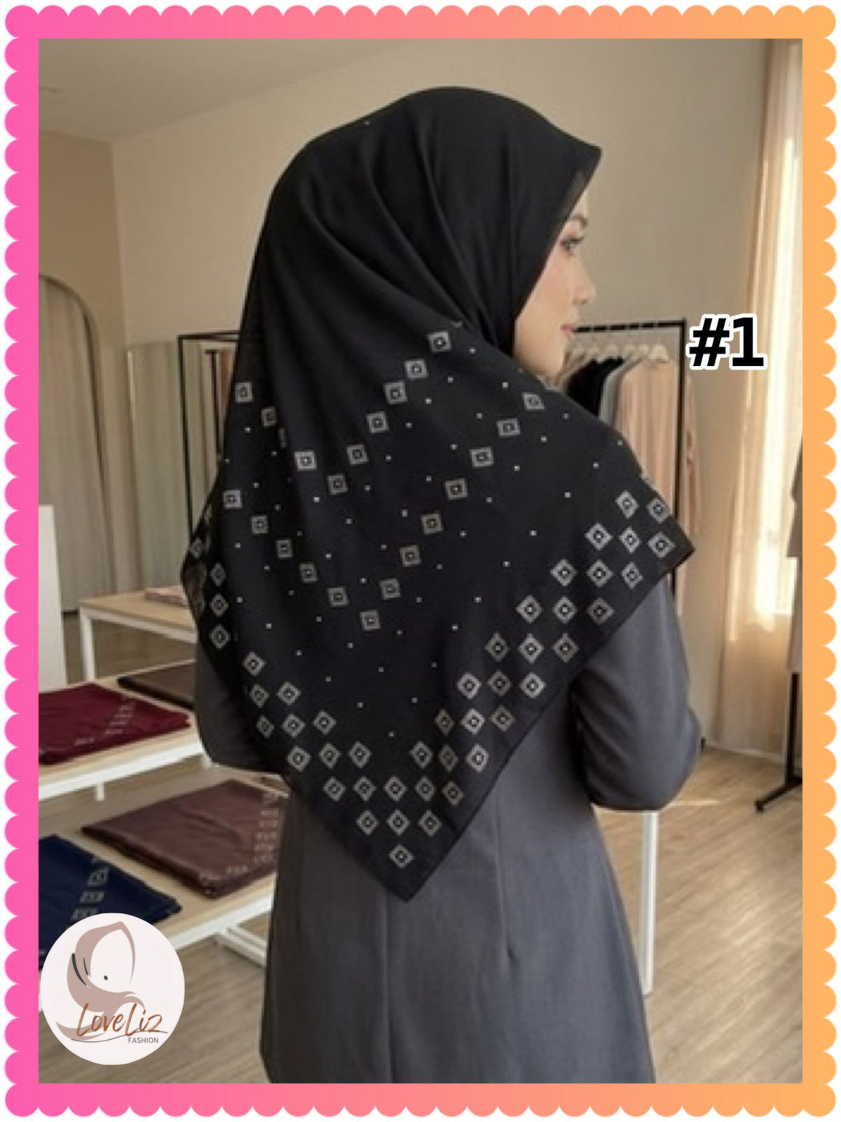 Bawal Cotton Batu Permata Hati Diamante (BWL_0426/004) (#MKNW)