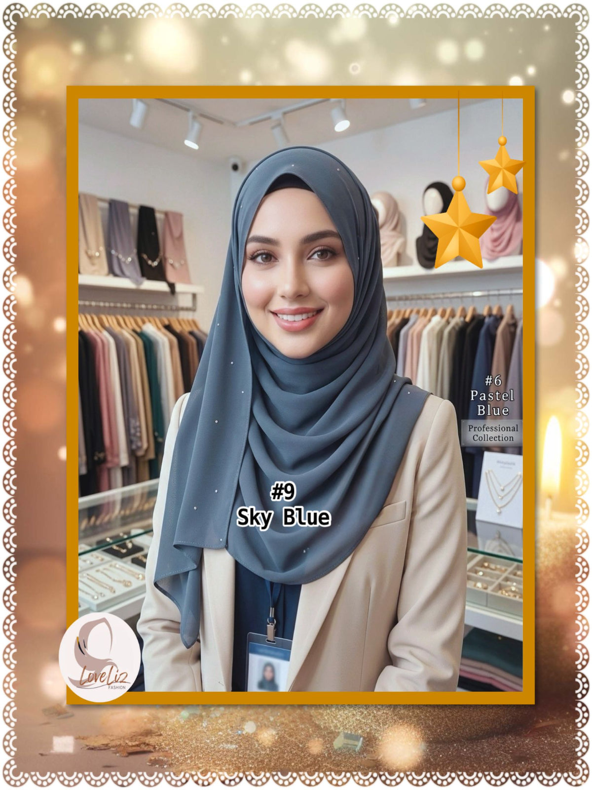 Shawl Chiffon Diamante (SHL_0326/045)