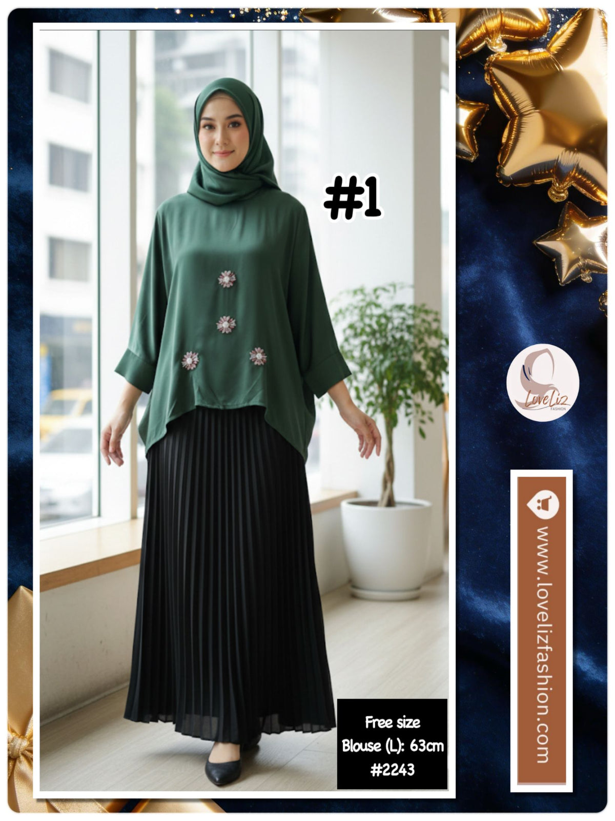 Top Modern Blouse (BLS_0126/002) (#T2243/2272/1256/1171KNW)