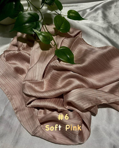 Shawl Satin Stripes Ammara - Effortless Elegance in Luxurious Design (SHWL-1060) (#MM)