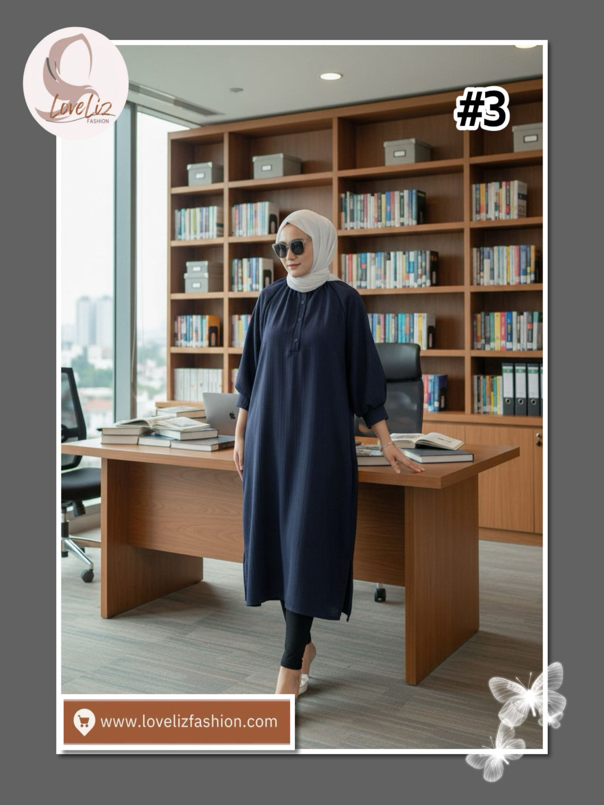 TOP Plain Blouse (BLSE-1023) (#KNGP13)