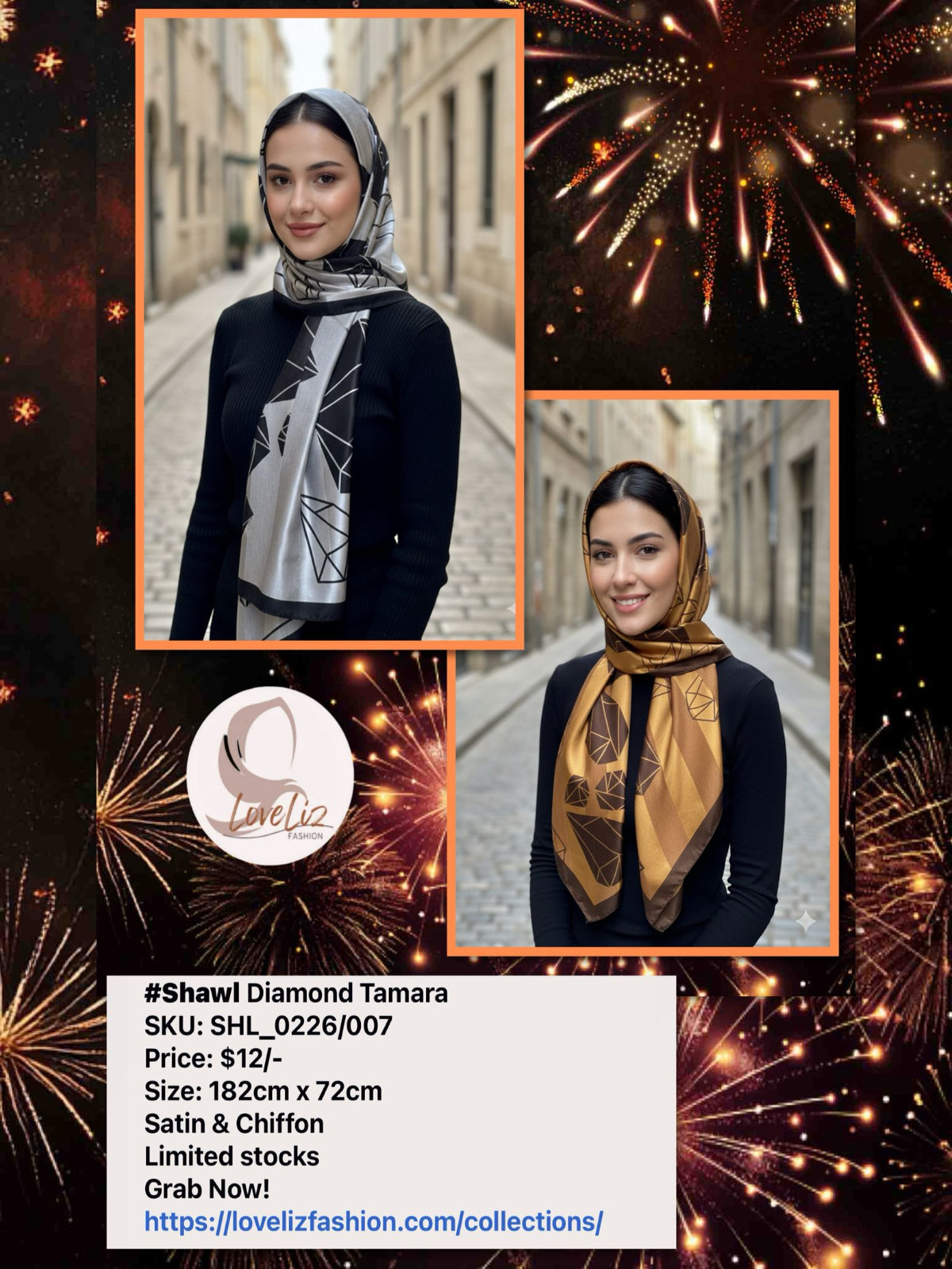 Shawl Diamond Tamara (SHL_0226/007)