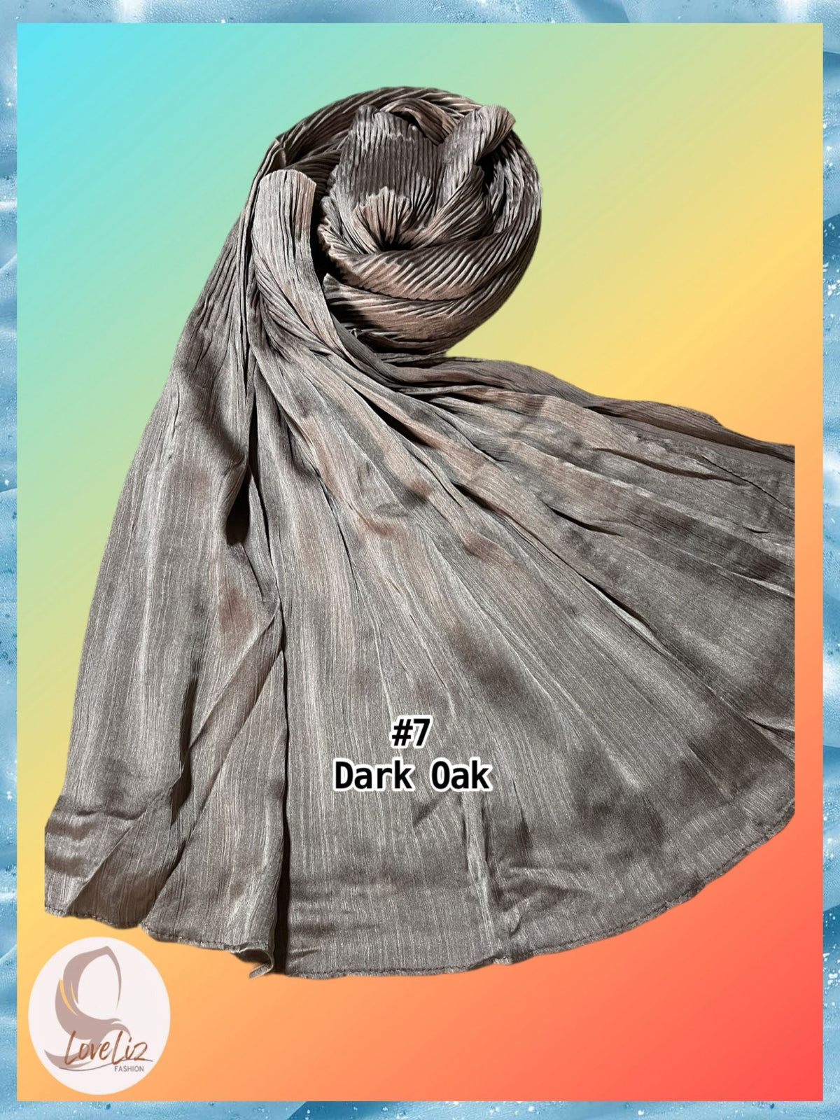 Shawl Muna Half Pleated (SHL_0326/042(A))