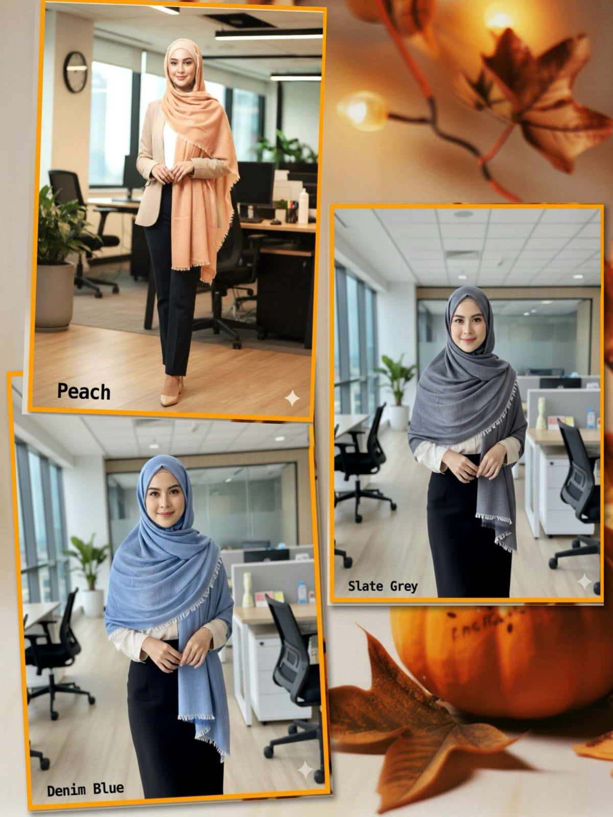 Wide Shawl Cotton Denim (SHL_0226/026)