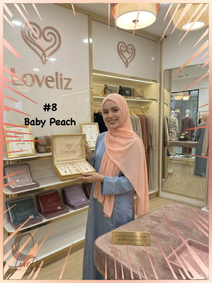 Shawl Crush Pleated Fiona (SHL_1026/038) (🔥 5 pcs for $35.00🔥)
