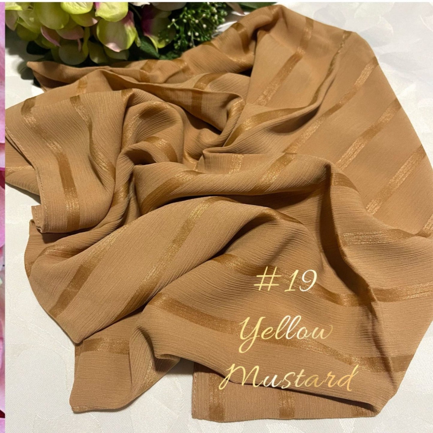 Shawl Chiffon Muna Lining (#MM) - Elegant Muslimah Hijab Accessory