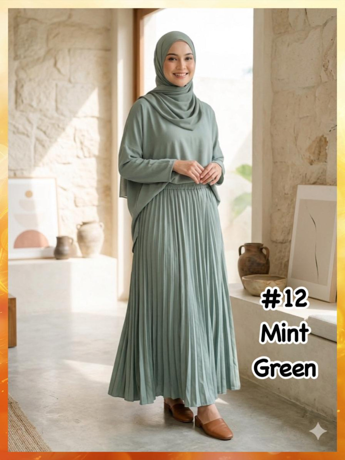 Pleated Skirts (SKT_0426/003) (#102KNG)