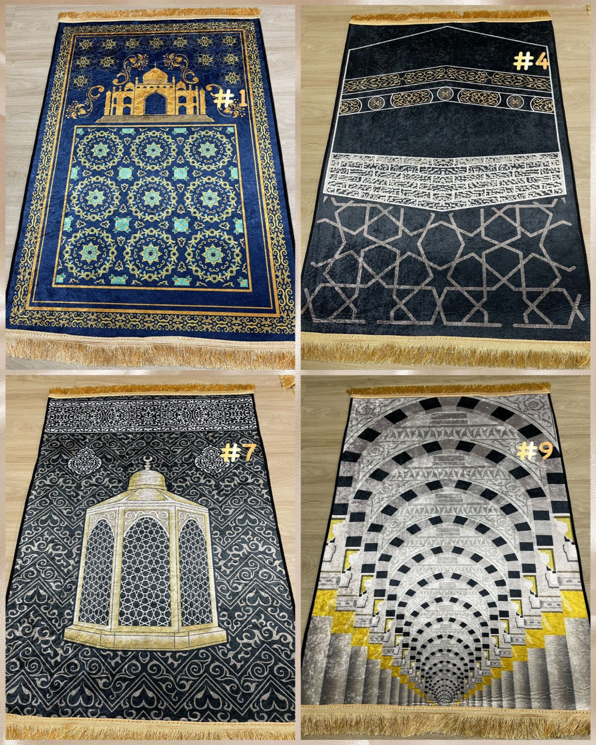 Luxurious Turkish Sejadah Praying Mat - (#ZCS) 🕋 - Embrace the Spiritual Journey