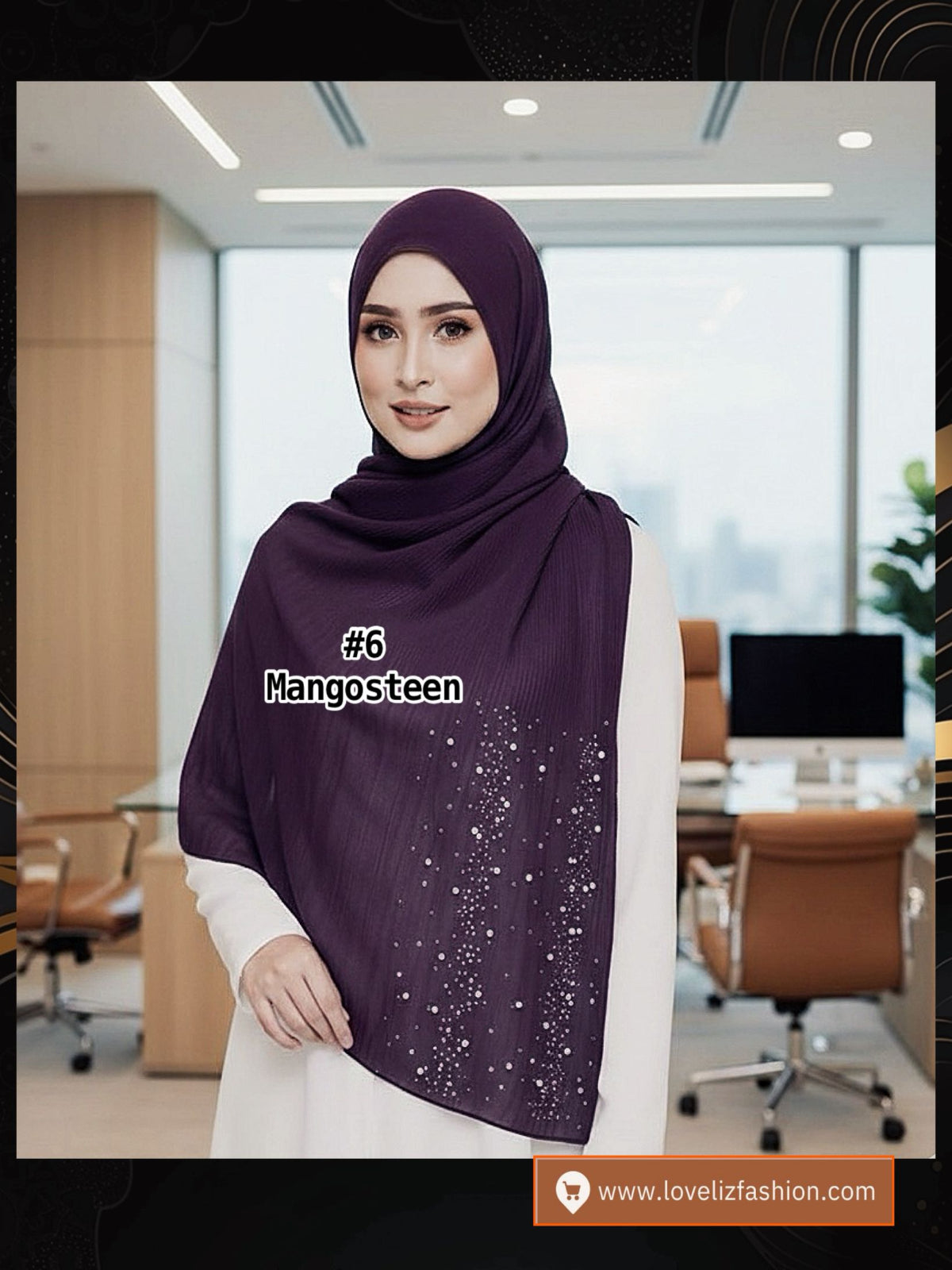 Shawl Chiffon Pleated Crush (SHL_0326/044)
