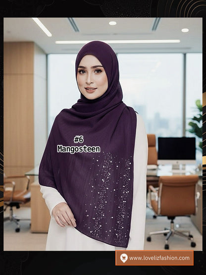 Shawl Chiffon Pleated Crush (SHL_0326/044)