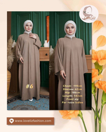 Long Dress Plain Turtleneck (LODR- 1016) (#206KNGFF)