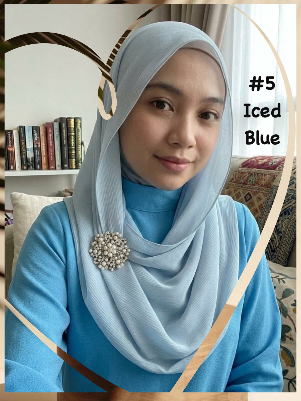 Shawl Chiffon Muna (SWL_1026/057) (#MM)