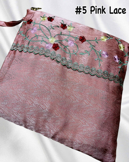 Exclusive Telekung Jacquard Satin w Rectangular Bag (TLKG- 1030) (#AT)