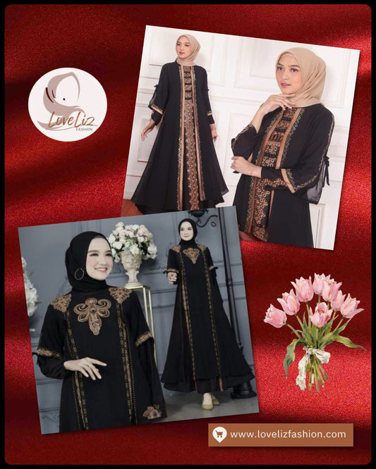 Exclusive Turkey Abaya Black (Series 2009- 2186) (ABYA- 185/205)