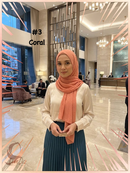Shawl Crush Pleated Fiona (SHL_1026/038) (🔥 5 pcs for $35.00🔥)
