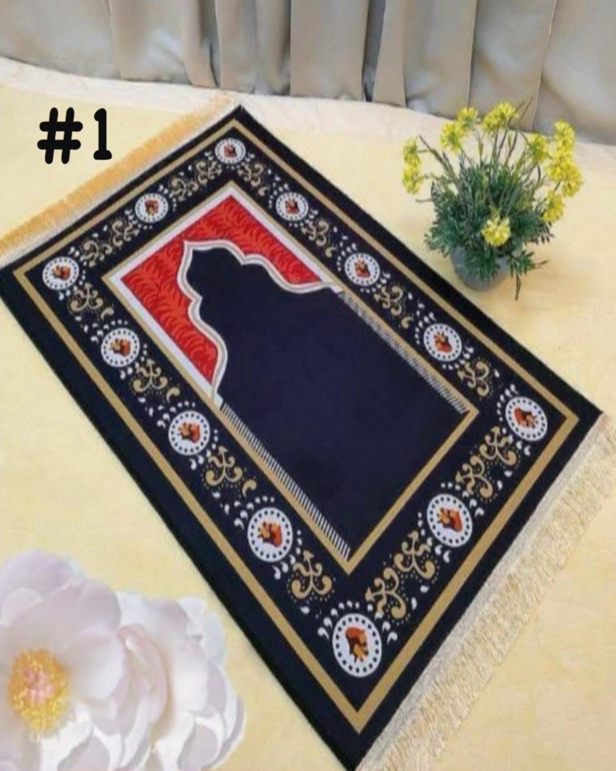 Luxurious Turkish Sejadah Praying Mat - (#ZCS) 🕋 - Embrace the Spiritual Journey