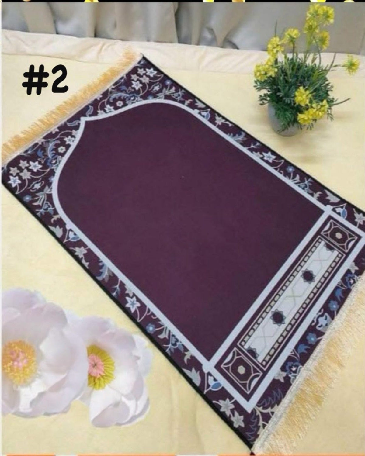 Luxurious Turkish Sejadah Praying Mat - (#ZCS) 🕋 - Embrace the Spiritual Journey