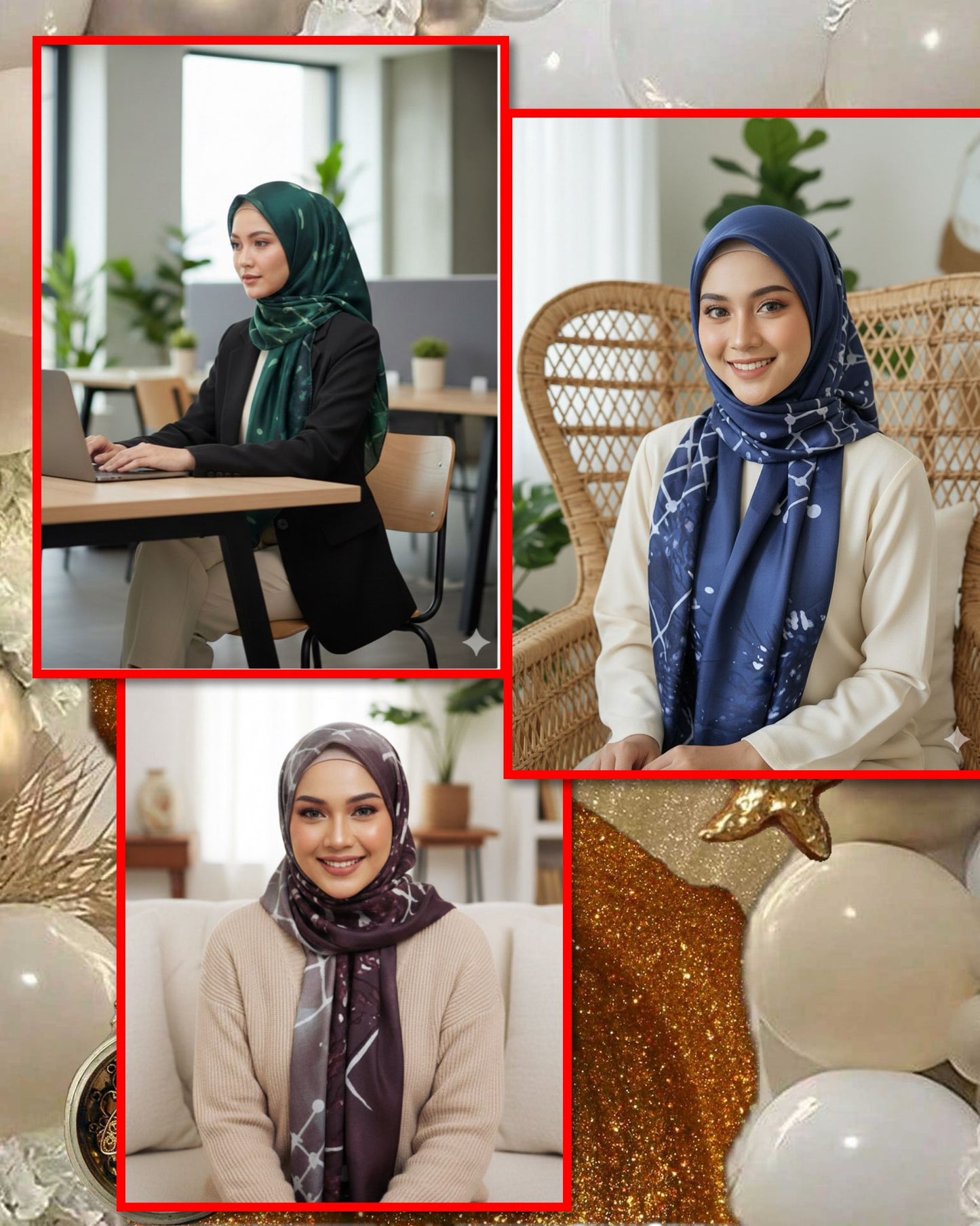 Shawl Lux Satin (SHL_0226/008)