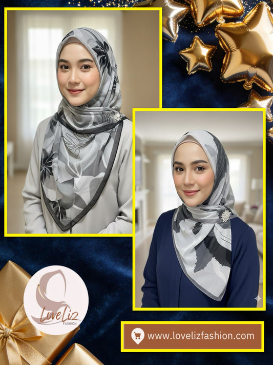 Chiffon Voile Bawal with Printed Design (BWL_0226/017)