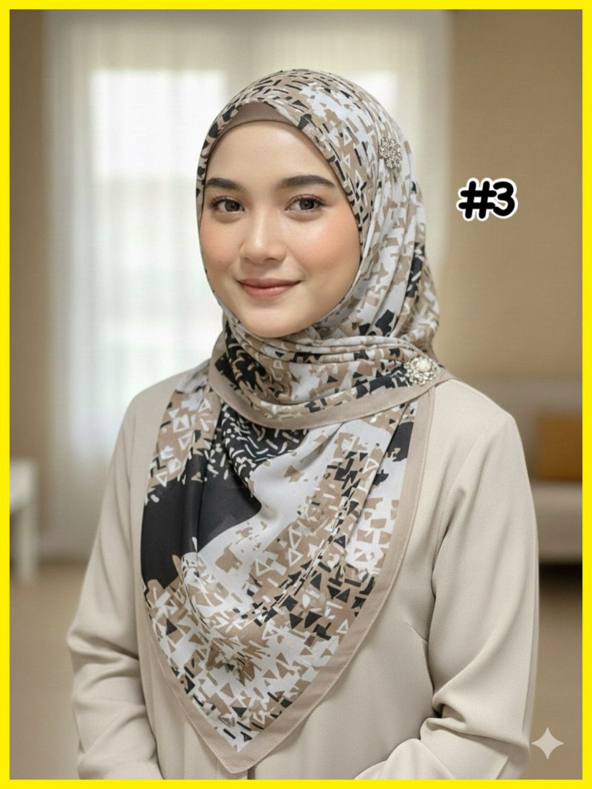 Chiffon Voile Bawal with Printed Design (BWL_0226/017)