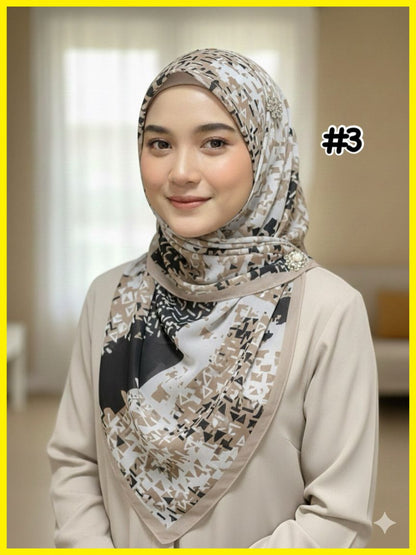 Chiffon Voile Bawal with Printed Design (BWL_0226/017)