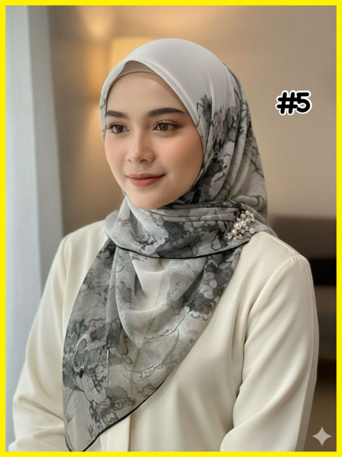 Chiffon Voile Bawal with Printed Design (BWL_0226/017)