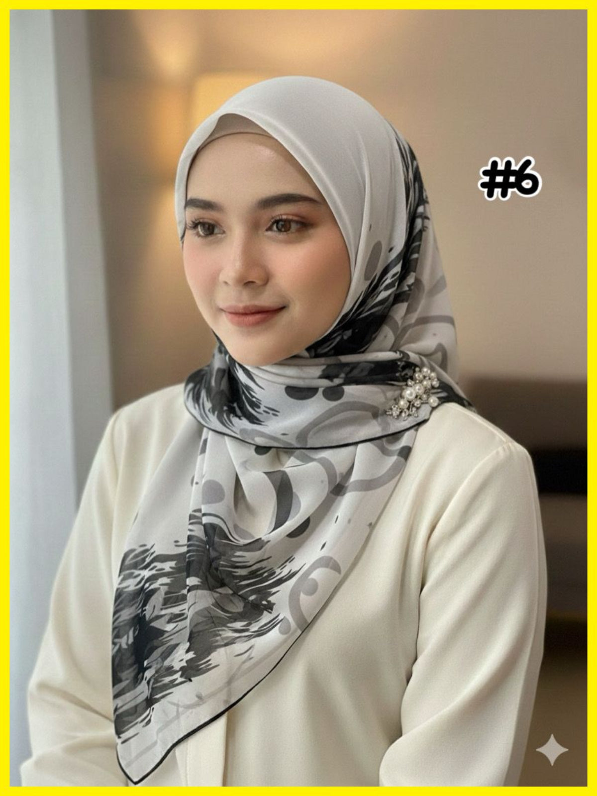 Chiffon Voile Bawal with Printed Design (BWL_0226/017)