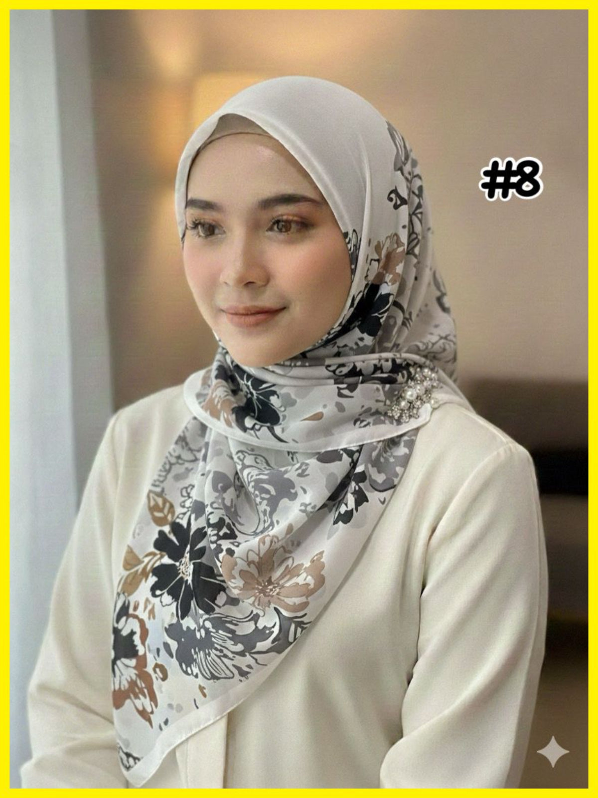Chiffon Voile Bawal with Printed Design (BWL_0226/017)