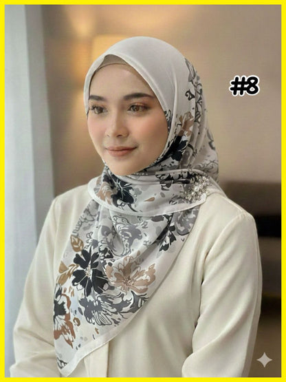 Chiffon Voile Bawal with Printed Design (BWL_0226/017)