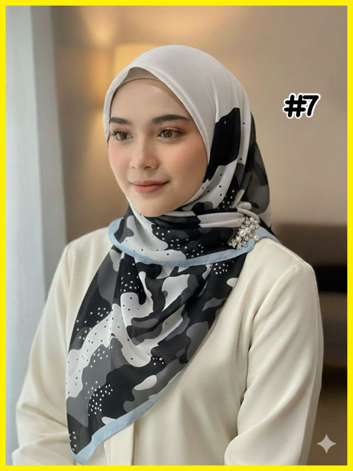 Chiffon Voile Bawal with Printed Design (BWL_0226/017)