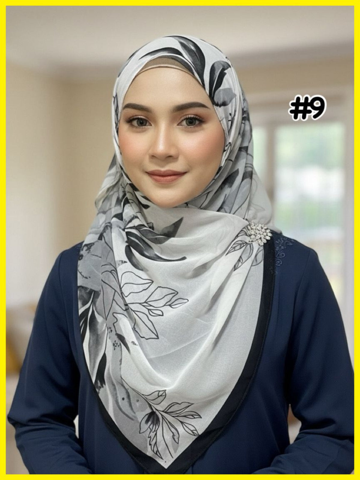 Chiffon Voile Bawal with Printed Design (BWL_0226/017)