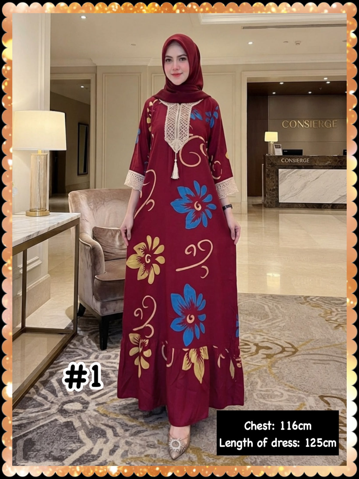 Kaftans Assorted Designs/Daster (KFN_0826/007)