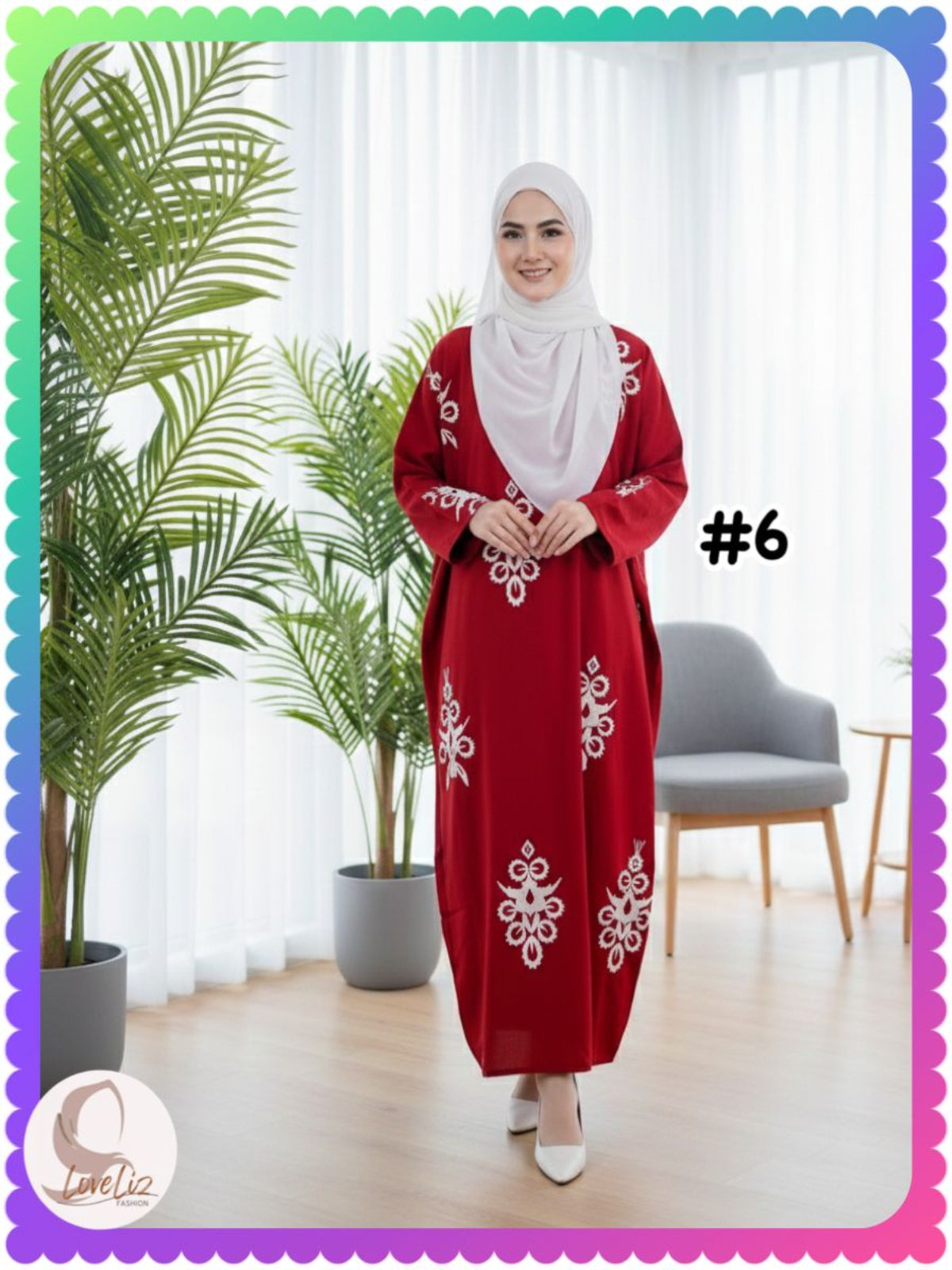 Long Printed Dress (LODR- 1007/3(B)) (#FFKNG)