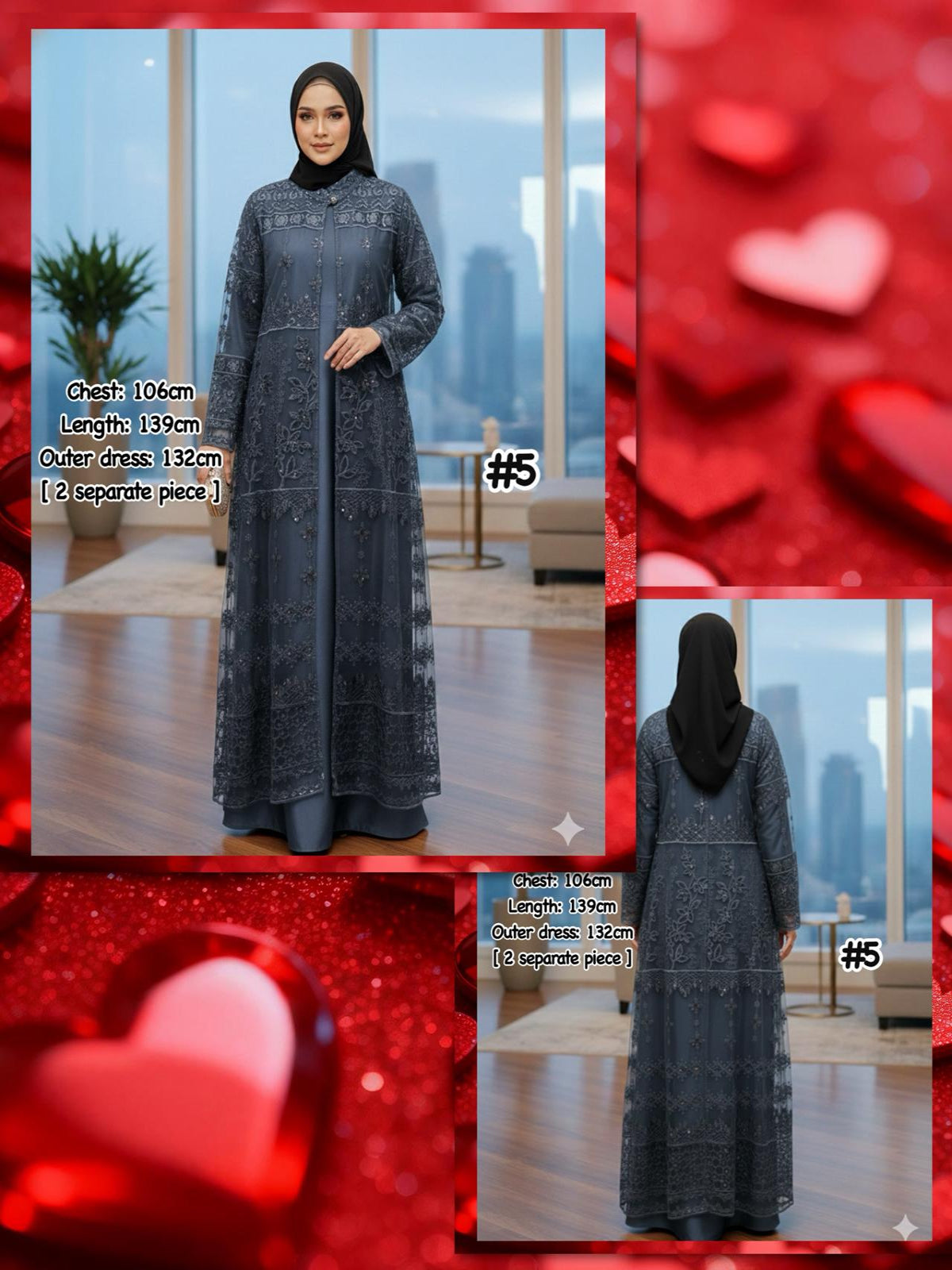 Assorted Exclusive Long Dress (LDR_0126/001) (#IDTA)